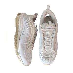 NIKE Air Max Sneakers Women's White Tennis Shoes Size 9.5